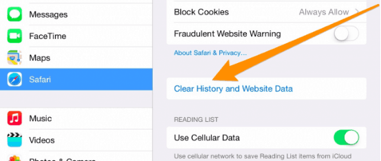 clear app and data iphone