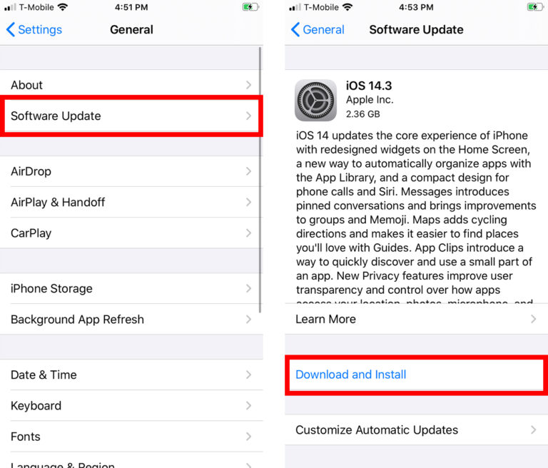 update operating system iphone
