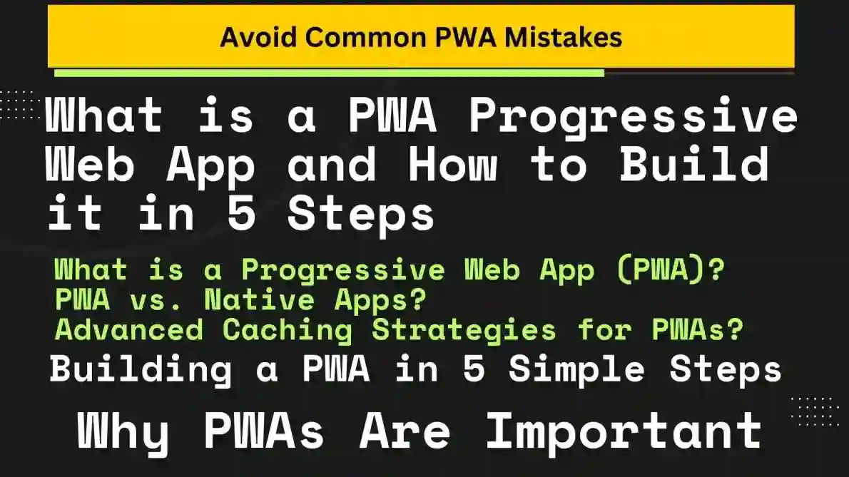 Read more about the article What is a PWA Progressive Web App and How to Build it in 5 Steps