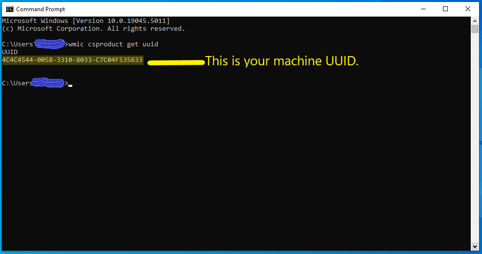 wmic csproduct get uuid