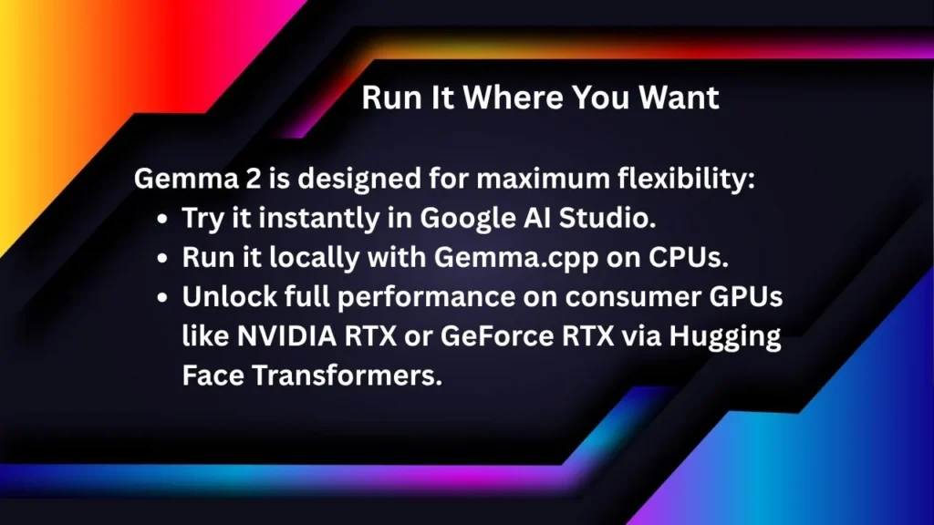 Gemma 2 Run It Where You Want