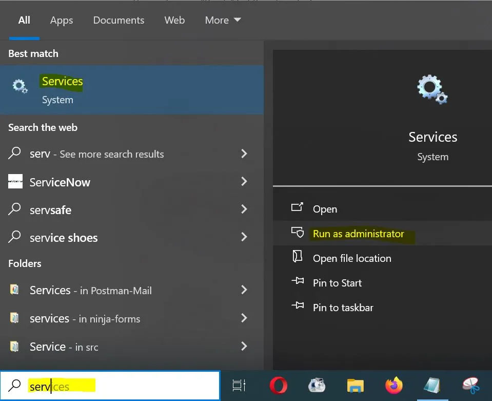 Run Services as Administrator – Manage Windows Services