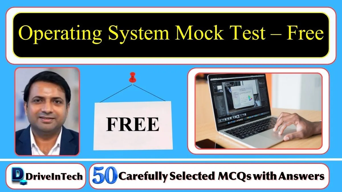 Operating System mock test quiz with 50 beginner level questions on Windows, Linux, and OS fundamentals