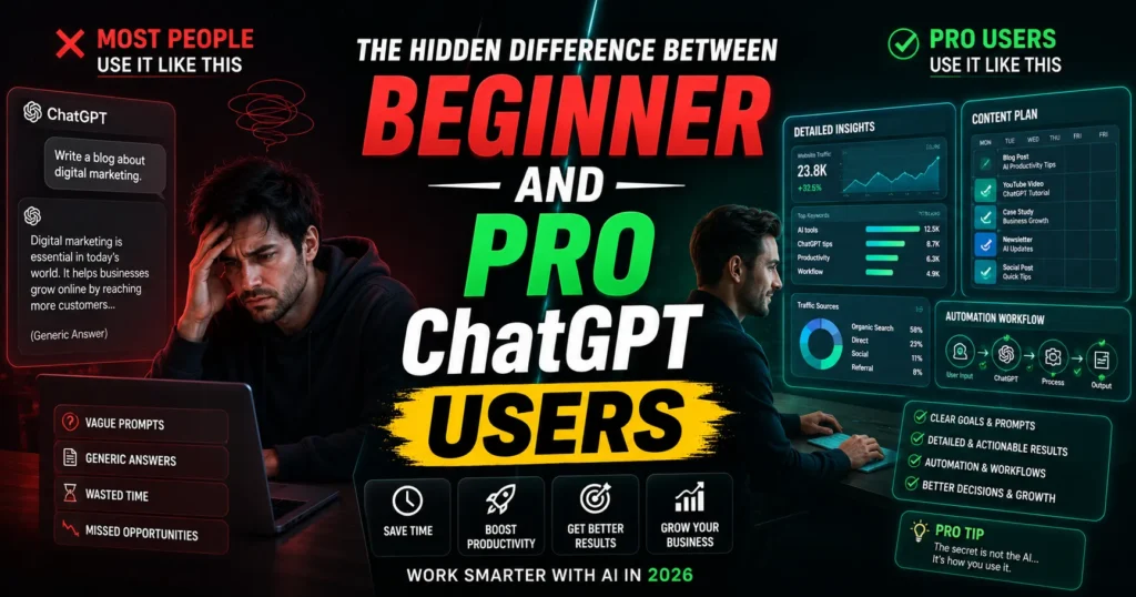 ChatGPT tips and tricks, professional user getting detailed dashboards, content plans, business automation workflows
